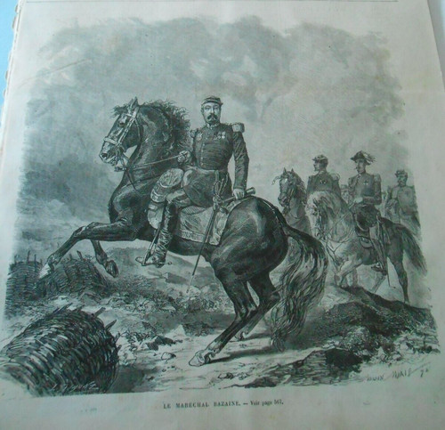 Gravure 1870 le maréchal - gravure,