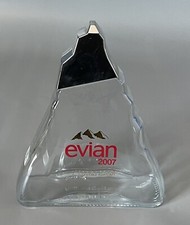 Evian Glass Water Bottle 2007