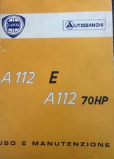 Lancia Autobianchi A 112 Livret Voiture Utilisation Entretien Original Cru 78