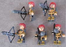 5x Kre-O GI Joe G.I. SCARLETT Minifigure Minifig Kreon Kreo brick Series Wave 1 