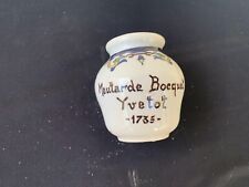 Moutardier en faïence