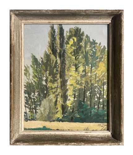 Rare gouache encadrée - gouache,