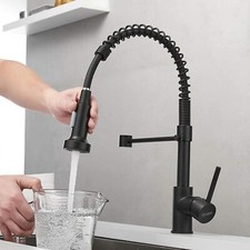 Robinet mitigeur extensible pour cuisine noir mât Neuf