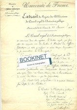 LETTRE AUTOGRAPHE SIGNEE