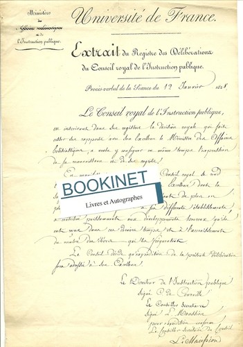 Lettre autographe signee - lettre,
