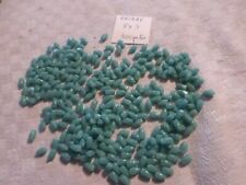 lot de 300 authentiques  perle de Briare forme dent de lait 8x 5 mm verte
