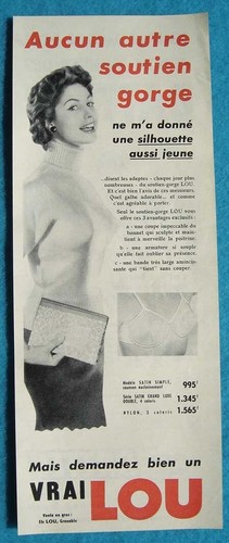 Publicité papier lingerie - publicité,