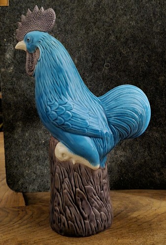 Figurine porcelaine coq