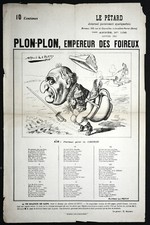 Alfred le Petit. Le Pétard. Plon-Plon Empereur des foireux. 1883. Pot de chambre