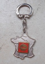 Ancien porte clefs clés vintage huile SHELL France Garage Petroliana 1960s vtg