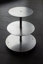 Présentoir à gâteau aluminium mariage 3 étages alu Ø 20 26 32 *QUALITÉ PROFESSIONNELLE*