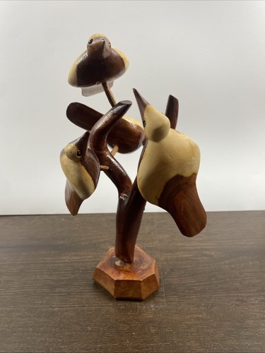 Vtg danish modern birds - danish, carved