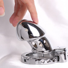 Chasteté Cage Dispositif Anneau Réglable Presse Verrouillable Retenue SM Bondage