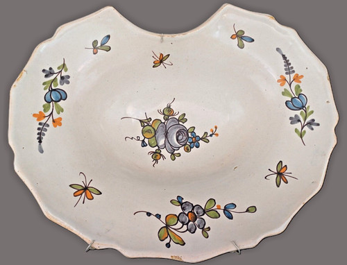 Plat barbe faïence - plat,