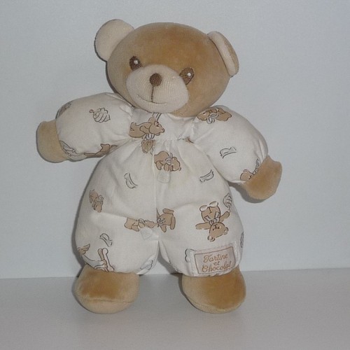 Doudou ours tartine - ours,