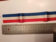 Ruban BLEU BLANC ROUGE. 37 mm.