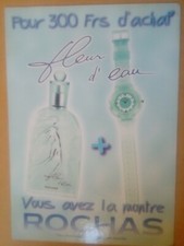 PLV Carton publicitaire parfum Rochas 42 X 29,5