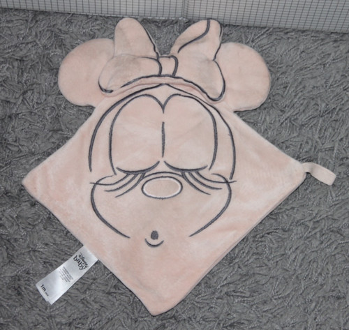 Doudou plat minnie - rose, et