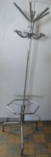 Rare Ancien Porte-Manteaux Tubes d'Acier Chromé Années 1955/1960.