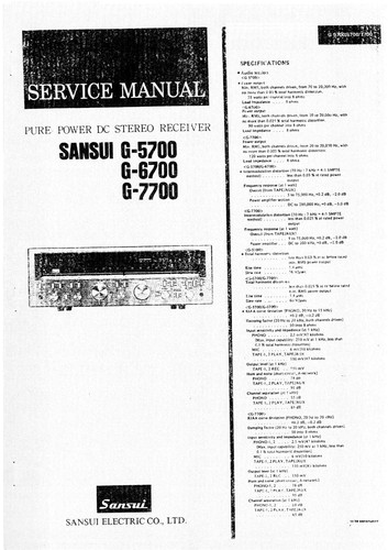 Service manuel instructions - service, d'instructions