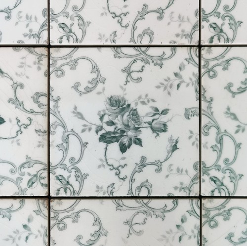 Anciens carreaux faïence - faïence, de