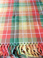 NAPPE SURNAPPE VERITABLE MADRAS TISSAGE HANDLOOM 150CM   ARLEQUIN***
