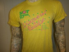 vtg MODEL'S WORLD MAGAZINE T SHIRT Softest 80s 90s Discovered In Paradise 1991