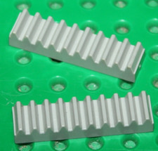 2 x Lego Technic OldGray Gear Rack 1x4 ref 3743 Set 8868 8680 8660 853 856 8094