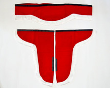 3 Rideaux Décoratifs Rouges