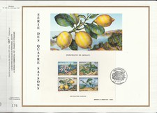 e feuillet CEF Monaco  bloc 51 les 4 saisons du citronnier   1990