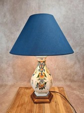Lampe en faïence peinte à la