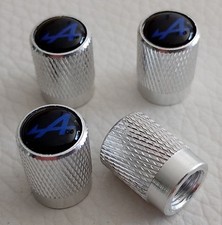Lot 4 Bouchon De Valve En Aluminium Chromé Alpine Renault 