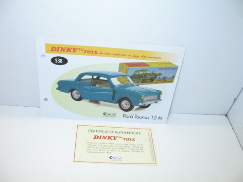 Fiche certif dinky toys - fiche,