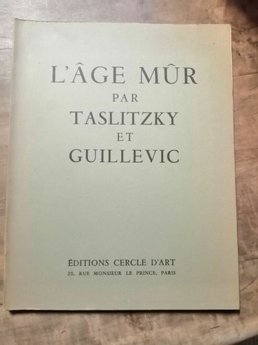 Taslitzky guillevic l age - guillevic, l'age