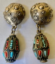 BOUCLE D'OREILLES - LA TRIBU RIGAUX -  à clips -N°1