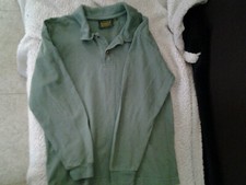 Polo manche longue vert active wear 12 ans 100 % coton