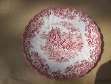 PETITE  assiette dentelee rose