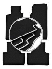 Tapis de sol en Velours noir