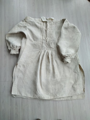 Ancienne chemise lin très - ancienne, en