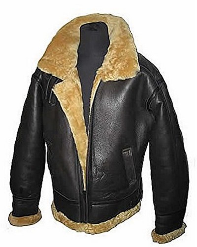 Veste vol cuir shearling - cuir,