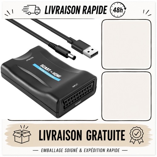 Adaptateur péritel vers hdmi - vers,