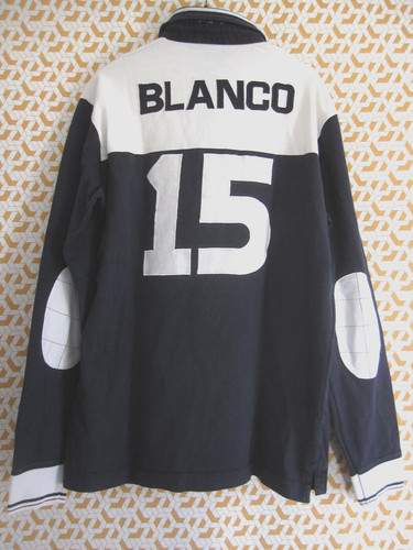 Polo serge blanco - polo, marine