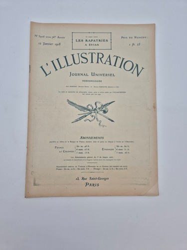 Illustration janvier 1918 - l'illustration,