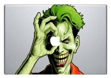 Sticker Macbook 13" Apple Autocollant Déco Le Joker Batman Comics Skin - NEUF