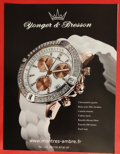 Publicité presse montre - de,