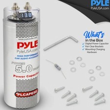 1 Pyle PLCAPE50 Condensateur 5 Farad Condensateur Finition Gris Écran Numérique