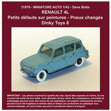 0695 MINIATURE RENAULT 4L Pneus neufs DINKY TOYS sans Boite PEINTURE ORIGINE