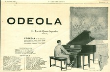 Publicité ancienne piano