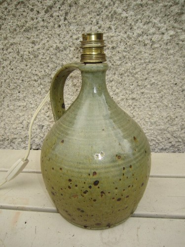 Pied lampe grès pyrité - en,