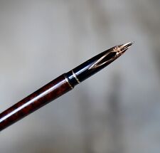 STYLO PLUME SHEAFFER TARGA LAQUE THUYA RONCE - PLUME EN OR MASSIF 14 CARATS